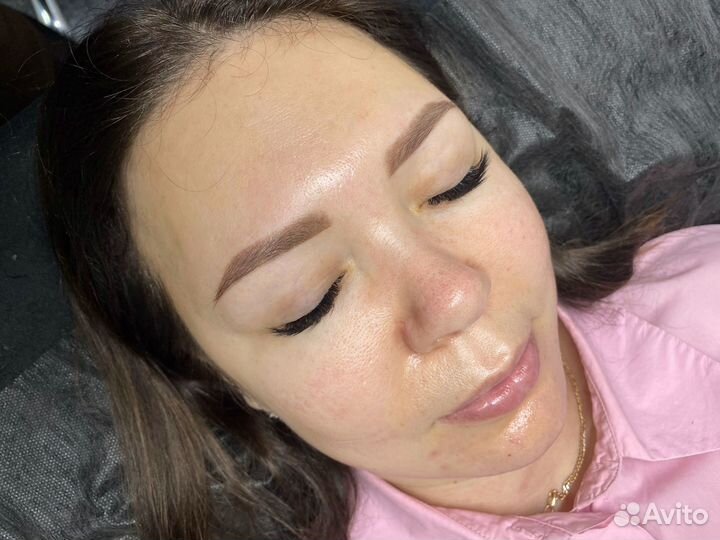 Перманентный макияж бровей губ