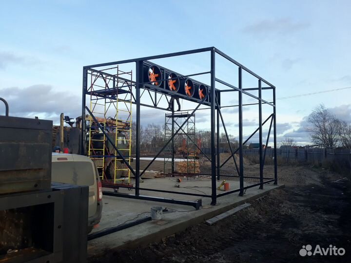 Сушильная камера древесины - 60 куб.м загрузки