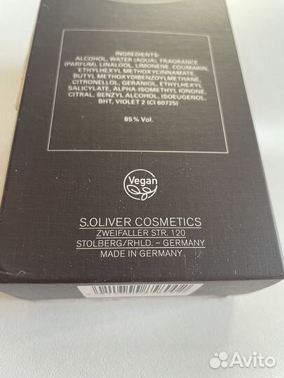 Туалетная вода S.oliver Superior (оригинал)