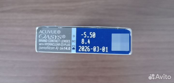 Линзы acuvue oasys -5.50