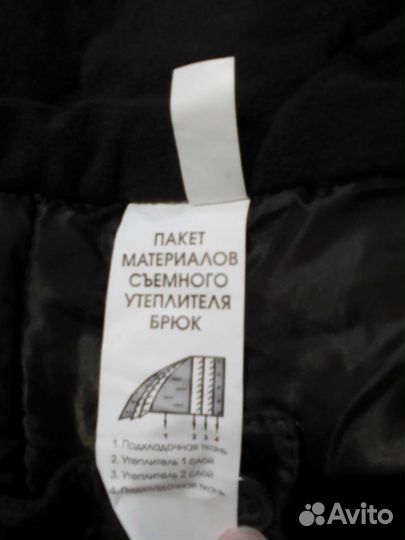 Зимние брюки на синтепоне