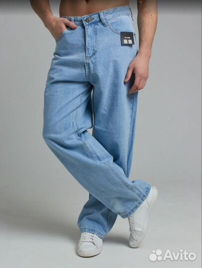 Мужские Джинсы Багги Широкие Размеры 46-54