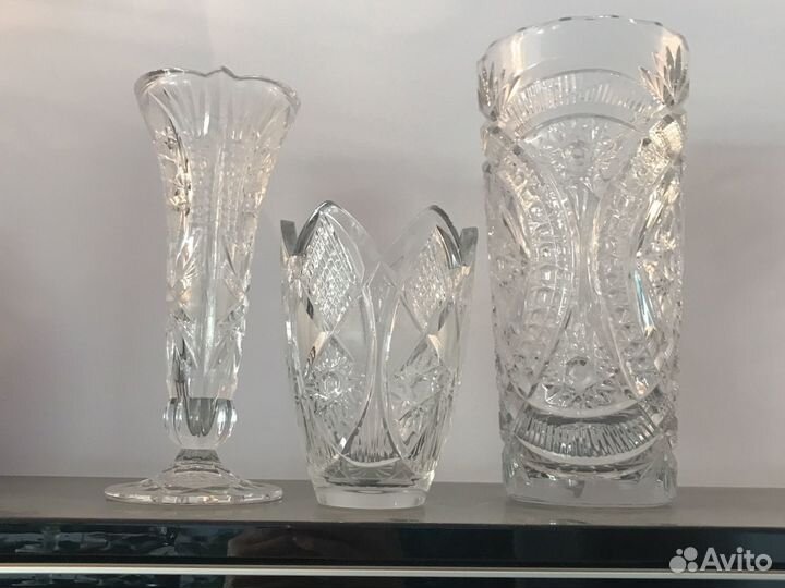 Хрустальная ваза