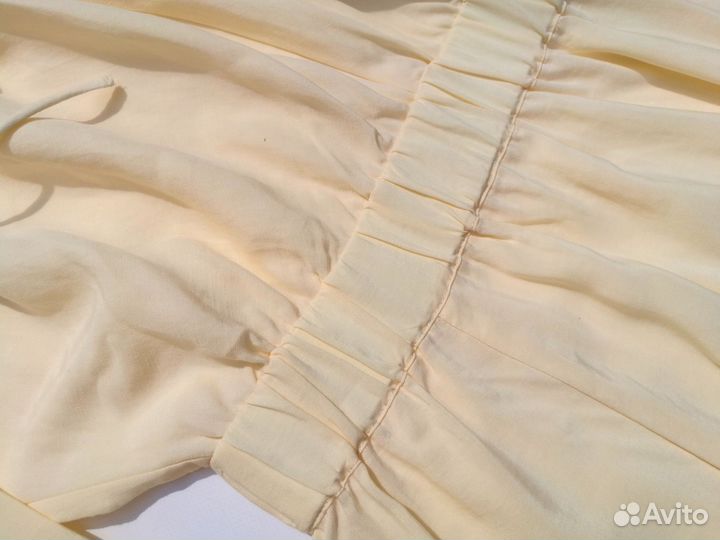 Льняное платье hm новое 46 48 50 52 54 макси