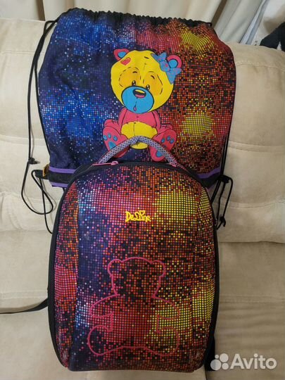 Рюкзак школьный, мешок для сменки De luna