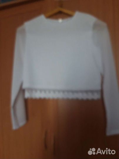 Блузка белая школьная для девочки