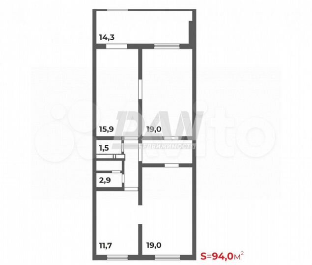 Помещение на первой линии 94 кв.м