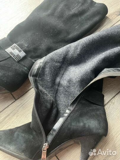 Сапоги осень весна женские 41 натуральная замша