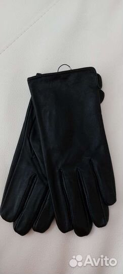 Мужские перчатки из натуральной кожи на шёлке