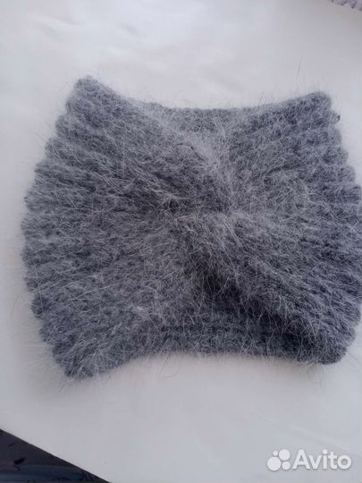 Повязка на голову вязаная