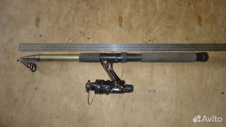 Спиннинг телескопический 3.6м, с катушкой