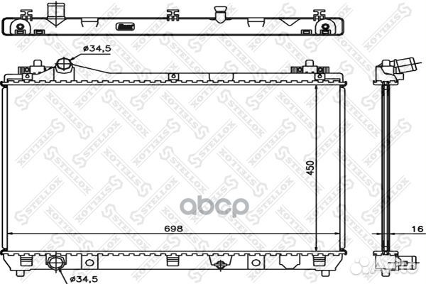 10-25457-SX радиатор системы охлаждения Suzuki