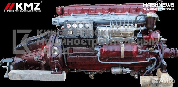 Дизельный двигатель 1Д6 ао «Барнаултрасмаш»