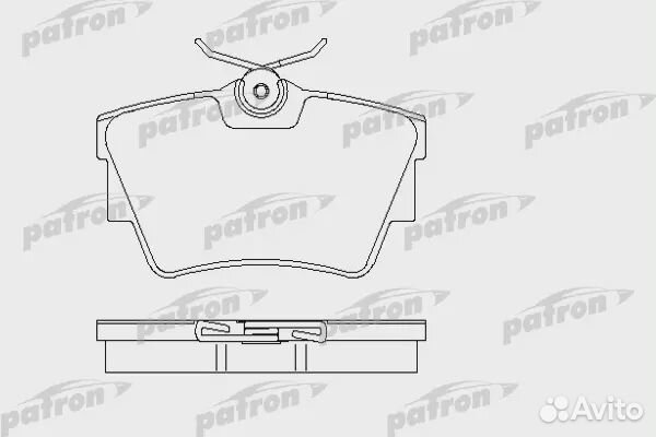 Patron PBP1516 Колодки тормозные дисковые задн. бе