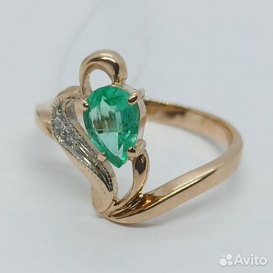 Золотое кольцо с камнем 19,5р