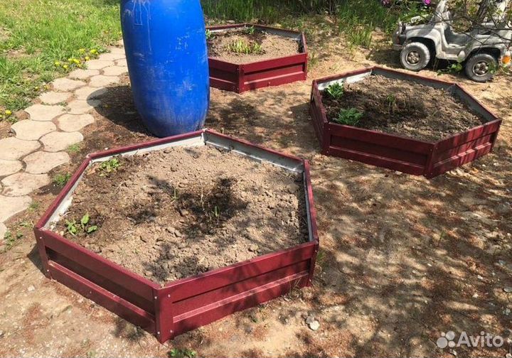Грядка оцинкованная 1м х 2м х 22см