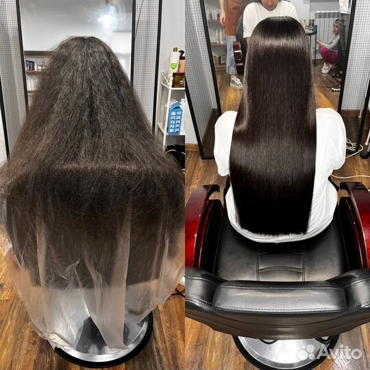 Кератиновое выпрямление ботокс волос нанопластика