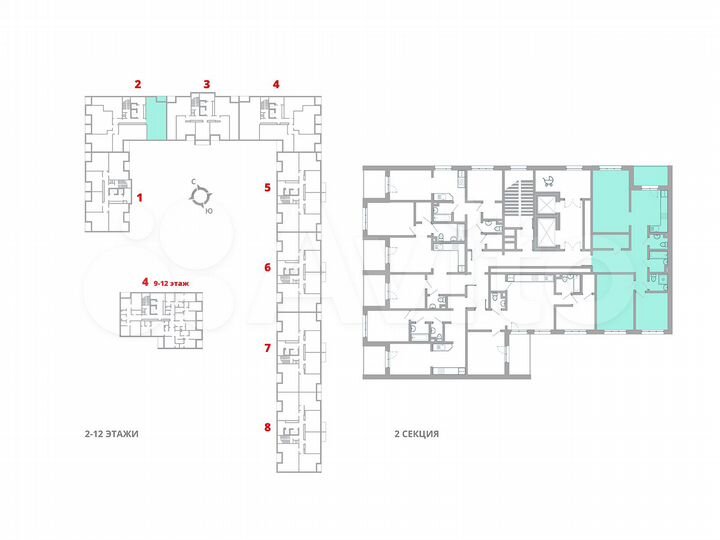 3-к. квартира, 91,6 м², 2/12 эт.