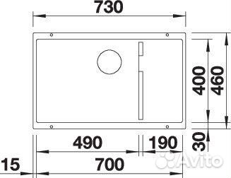 Кухонная мойка blanco subline 700-U Level 523545 с