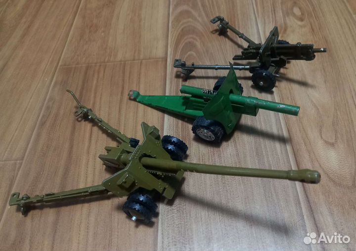Военные пушки СССР игрушки 3шт