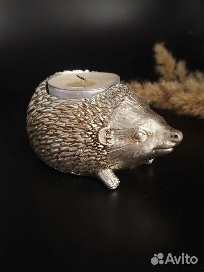 Подсвечник для чайной свечи ёжик статуэтка