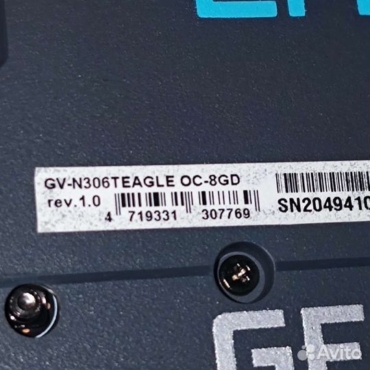 Видеокарта Gigabyte RTX 3060Ti Eagle 8G