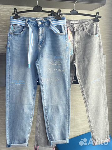 Бриджи в легкой джинсе новые р.46, р48 объявление продам