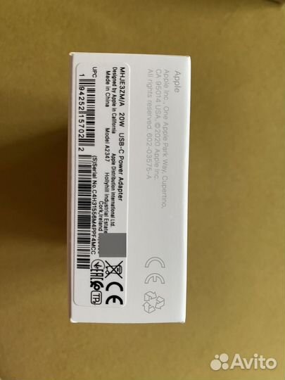 Зарядное устройство Apple USB-C оригинал