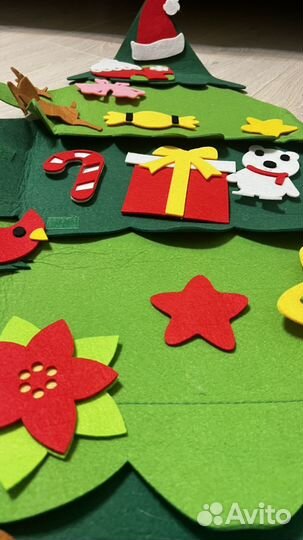 Фетровая елка на стену