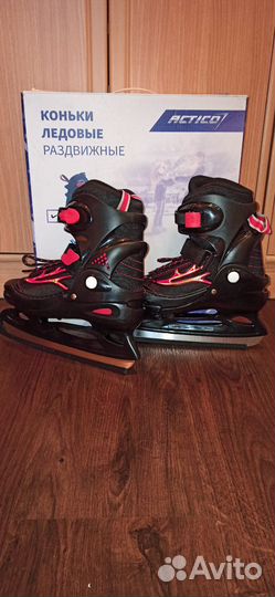 Коньки детские раздвижные р. 34-37