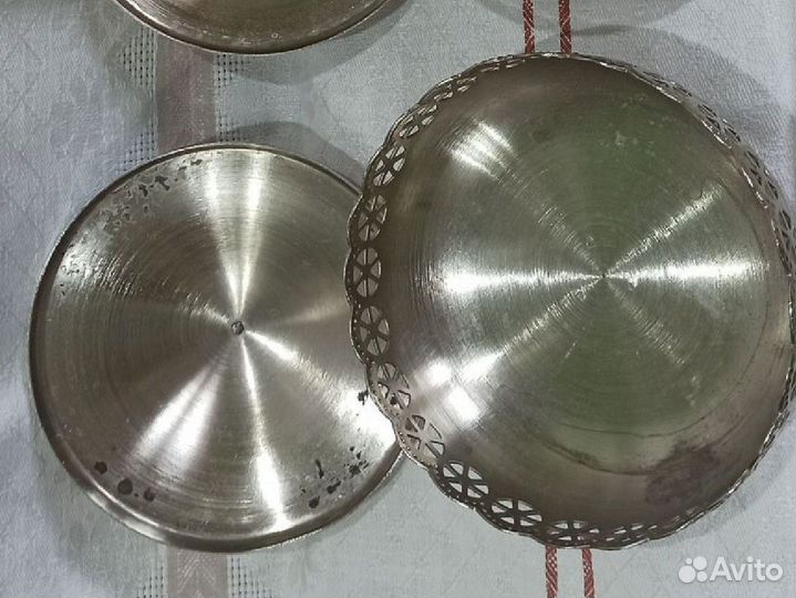 Конфетница, сахарница СССР мельхиоровая