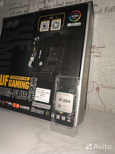 Комплект Asus TUF gaming B550-plus + Ryzen 5600X