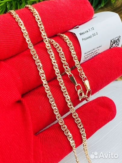 Золотые полновесеые цепи Нонна в ассортименте