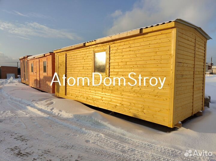 Бытовка деревянная утепленная с электрикой