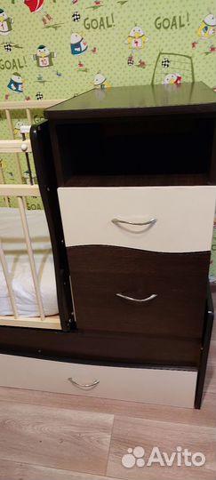 Кроватка трансформер с маятником