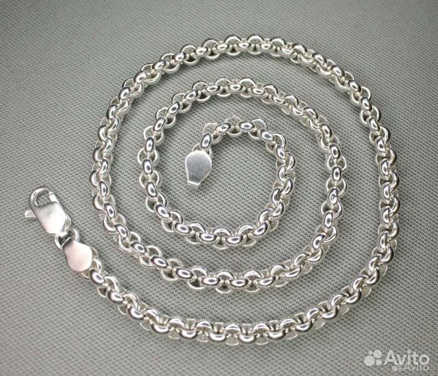 Серебряная цепь Шопард 120 грамм, 70 см, 925 проба