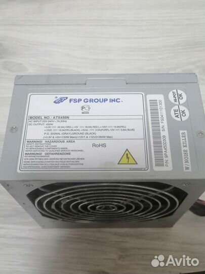 Блок питания для пк 450w