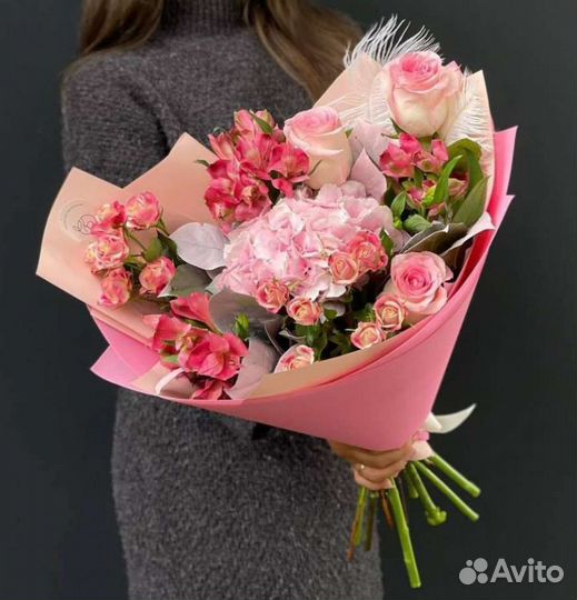 Букет из гортензии