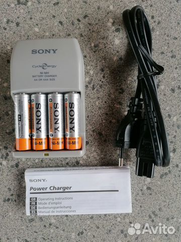 Зарядное устройство sony для аккумуляторов AA/AAA