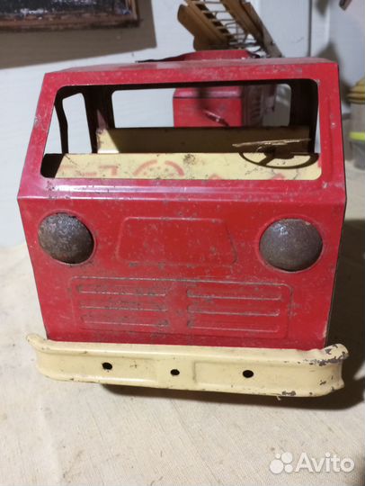 Машинка железная СССР Пожарная машина