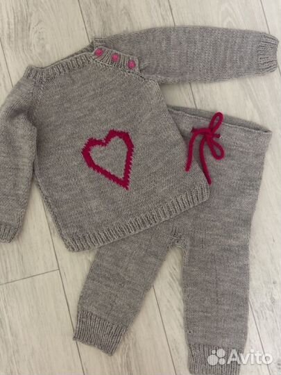 Костюм вязанный 98 (ручная работа)