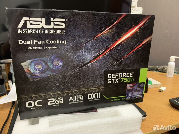 Видеокарта asus GeForce GTX 750 Ti 2 gb gddr 5