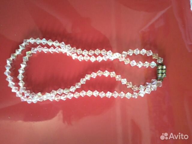 Бусы Чехословакия,клипсы к ним. ссср.Винтаж