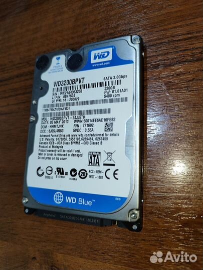 WD 320,2,5 внутренний жесткий диск для ноутов