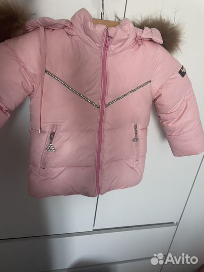 Зимний костюм для девочки 74 80