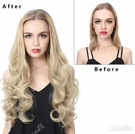 Парик от Елены. U- образный Блонд