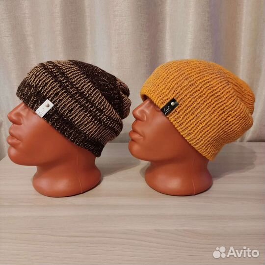 Вязаная шапка мужская