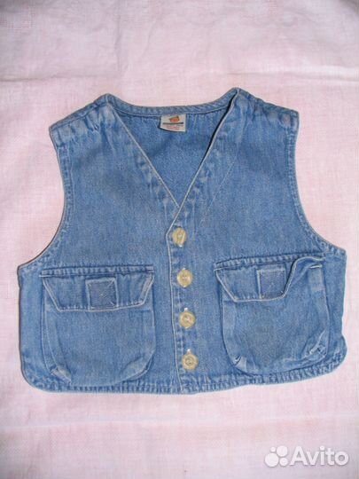 Жилетка джинсовая р-р 80