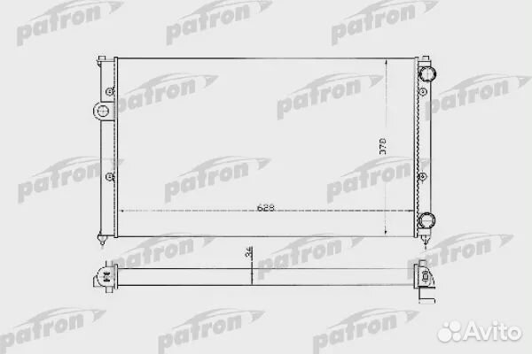 Радиатор автомобильный seat cordoba, ibiza, VW caddy, polo, 1.6-2.0/1.9D/Tdi, 93