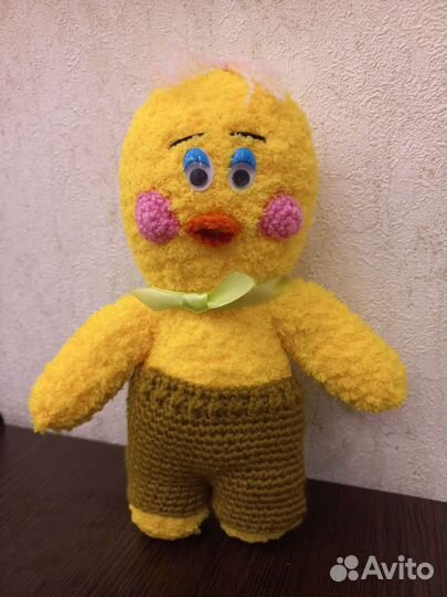 Уточка лалафанфан, медведь вязаная мягкая игрушка